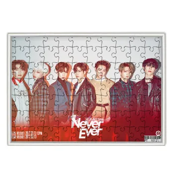 

[MYKPOP]GOT7 NEVER EVER Puzzles 120pcs With a Photo Frame Desk Decoration KPOP Fans Collection SA18080605