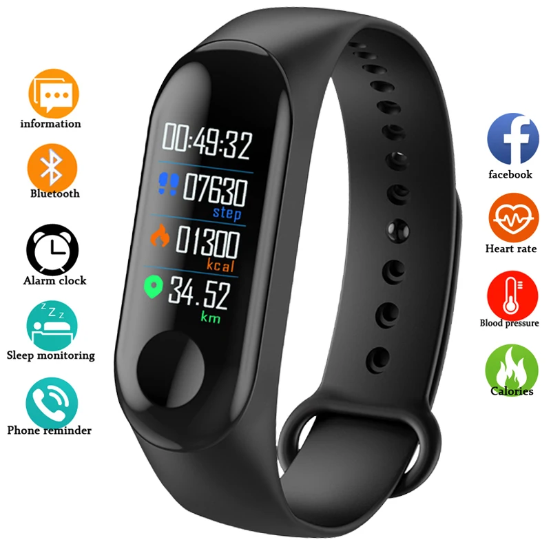 

New Smart Watch Men Women Heart Rate Monitor Blood Pressure Fitness Tracker Smartwatch Sport Watch for ios android +BOX
