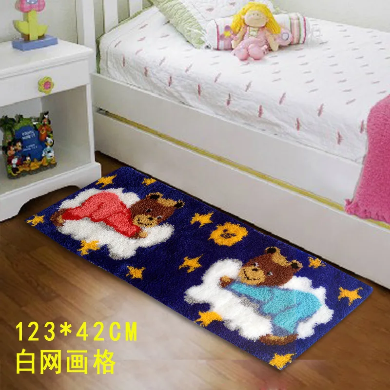 

ZD538 Ground Mat Cushion Latch Hook Kit Embroidery DIY Craft Cross Stitch Needlework Embroidery Counted Cross-Stitching Kit Set