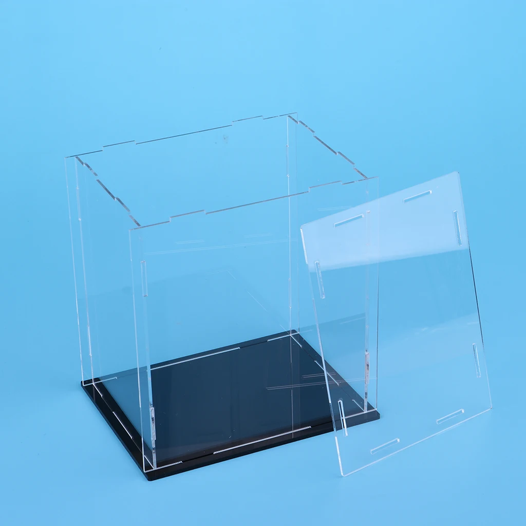 MagiDeal Diecast Toy Vehicle Accessories Parts Display Case Box Clear Acrylic Showcase for Amiibo Funko POP Doll Display