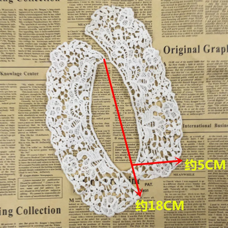 SINUAN декольте Кружева белое кружево вязаное украшение воротника полиэстер аксессуары для одежды Diy швейная одежда аксессуары