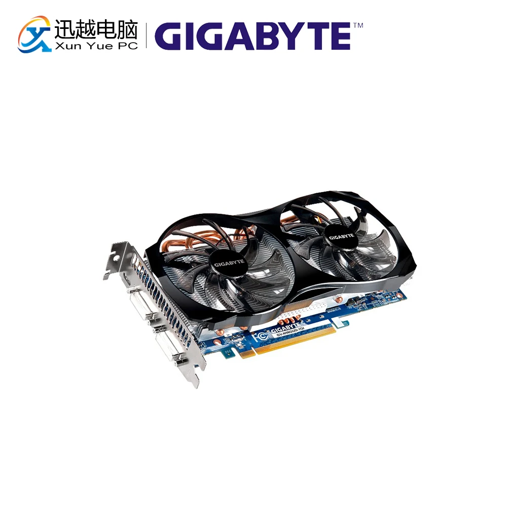 Gigabyte GV N56GUD 1GI видеокарты 256 бит GTX 560 1 ГБ GDDR5 HDMI DVI для Nvidia Geforce оригинальная б/у