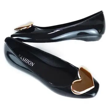 

Summer Women Flat Shoes Anti-slip Waterproof Elegant All-match Bow-knot Solid Color Flat Shoes