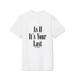ALIPOP Kpop BLACKPINK как если это ваш последний альбом футболки хип-хоп одежда из хлопка футболка короткий рукав футболки DX486