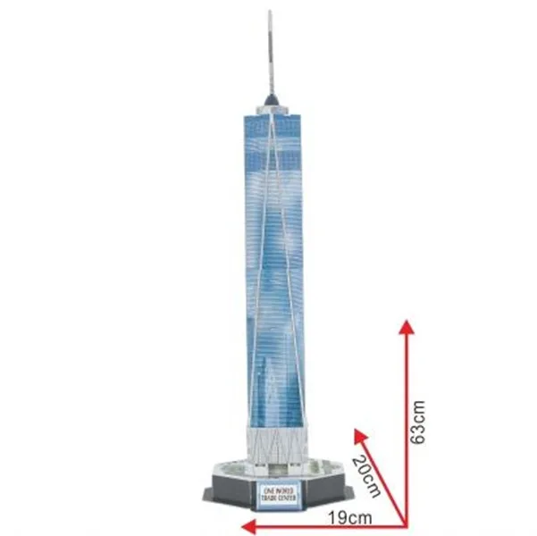 One World торговый центр Freedom башня 1 WTC Нью Йорк Сувенир 3D модель головоломки|Пазлы| |