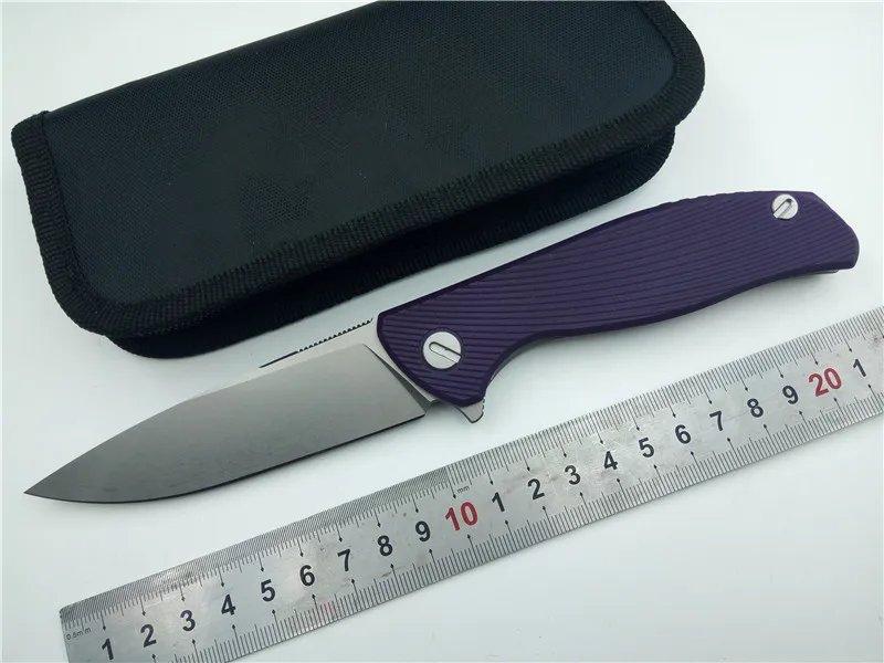 

KESIWO HATI Flipper Folding Knife D2 blade G10+Titanium Handle Outdoor Camping Hunting Survival Pocket EDC KnivesTools