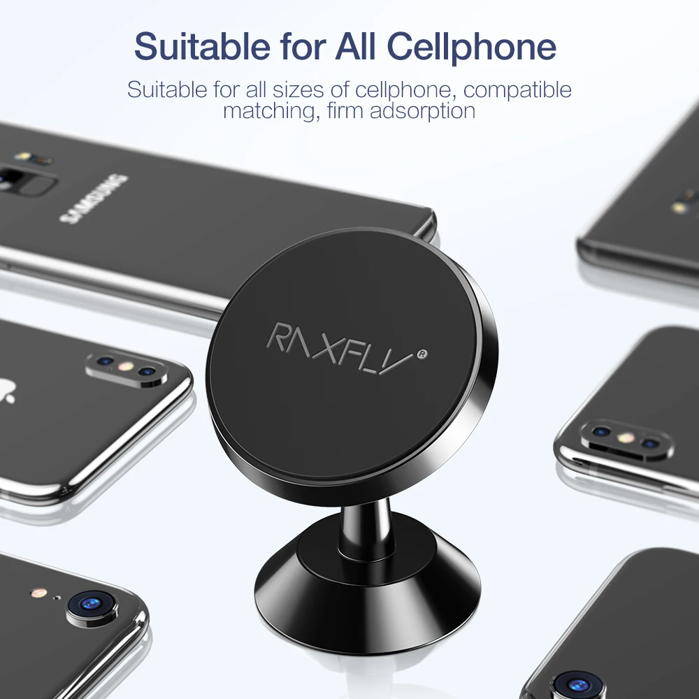 RAXFLY Magnetische Auto Telefon Halter Für Xiao mi Red mi Hinweis 7 mi 9 360 Rotation Auto Halter F