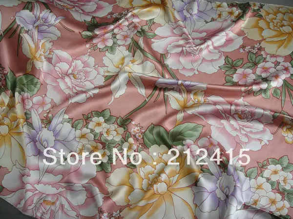

100% Silk Flat Sheet Silk Bedsheet Floral Color Pure Pilk Printed Many Sizes Custom order is acceptable ls260722