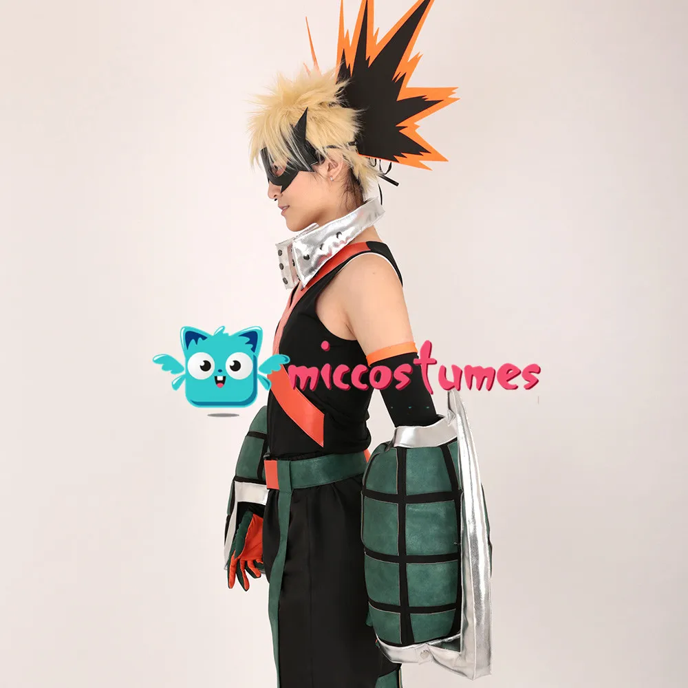 Костюм для косплея Bakugou моя геройская Академия Katsuki Bakugo Kacchan костюм с маской и