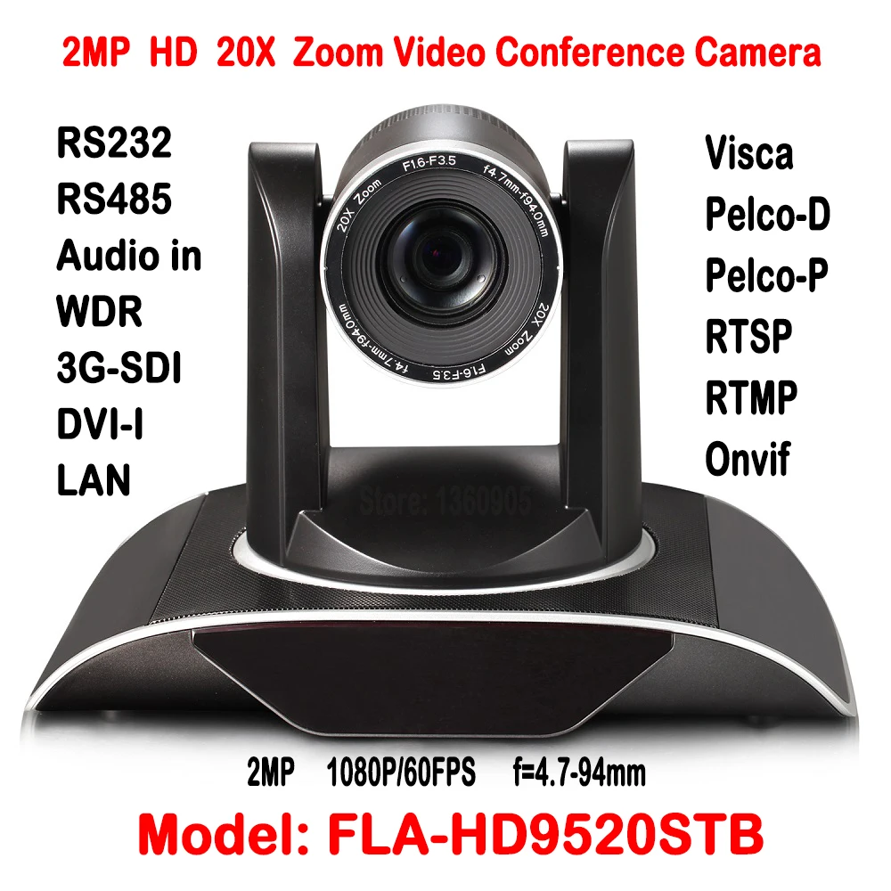 2mp Full HD 20X зум видеоконференция Камера Wi-Fi или Беспроводной HDSDI DVI ip onvif H.265 Пан 340 градусов вращения 255 пресетов