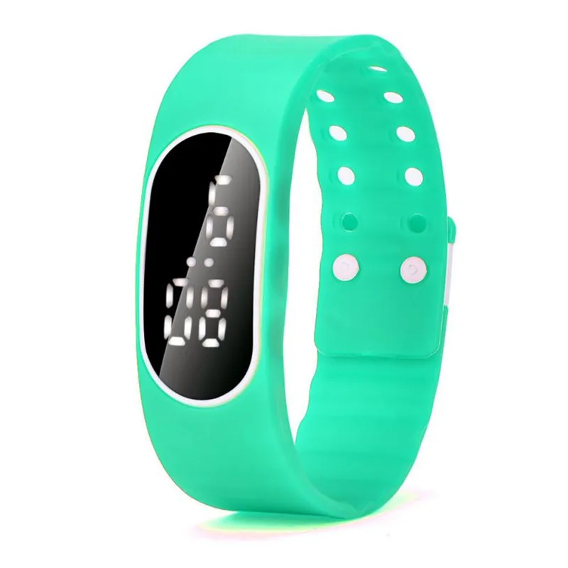 Дизайн мужские женские резиновые синий светодиодный часы Дата спортивный браслет цифровые наручные часы 327