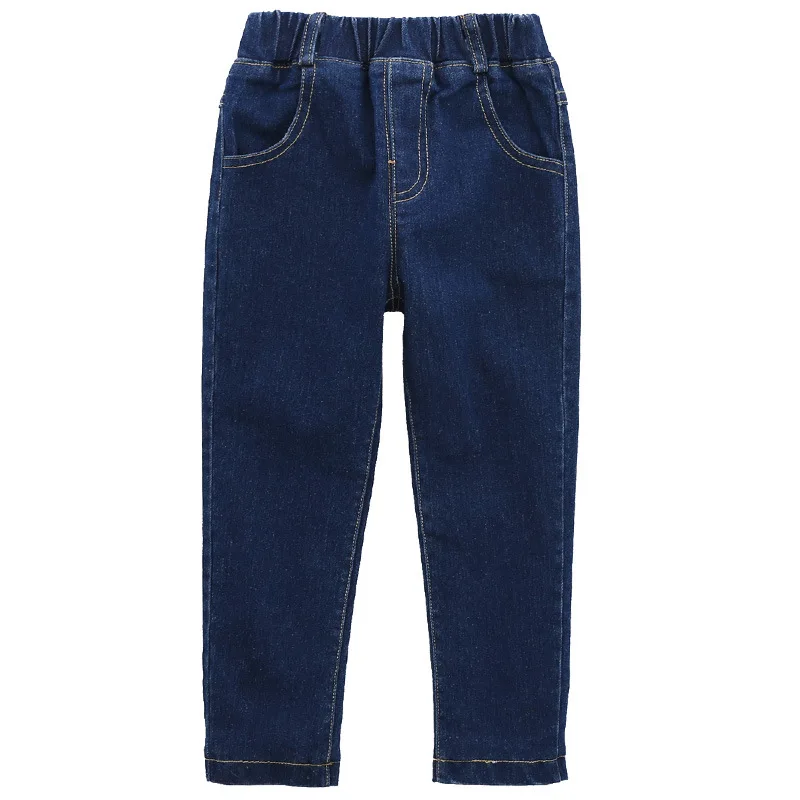 Новые модные осенне-зимние Детские флисовые теплые джинсы плотные теплые джинсы для мальчиков джинсы для маленьких мальчиков и девочек Джинсы для младенцев