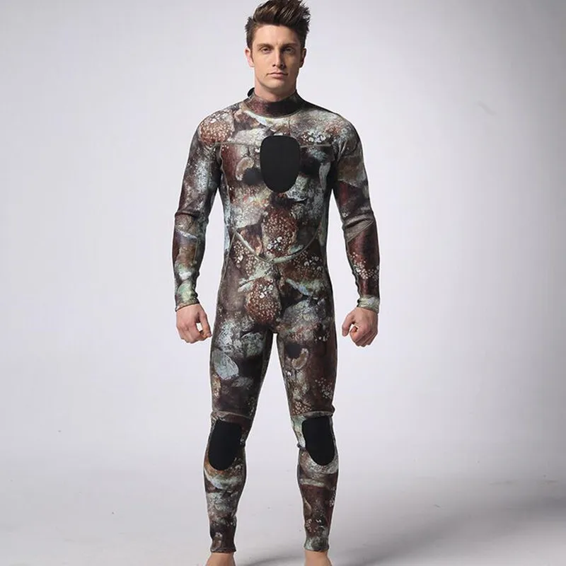 SCR 3 mm neoprene diving suits men spearfishing Surf camouflage suit