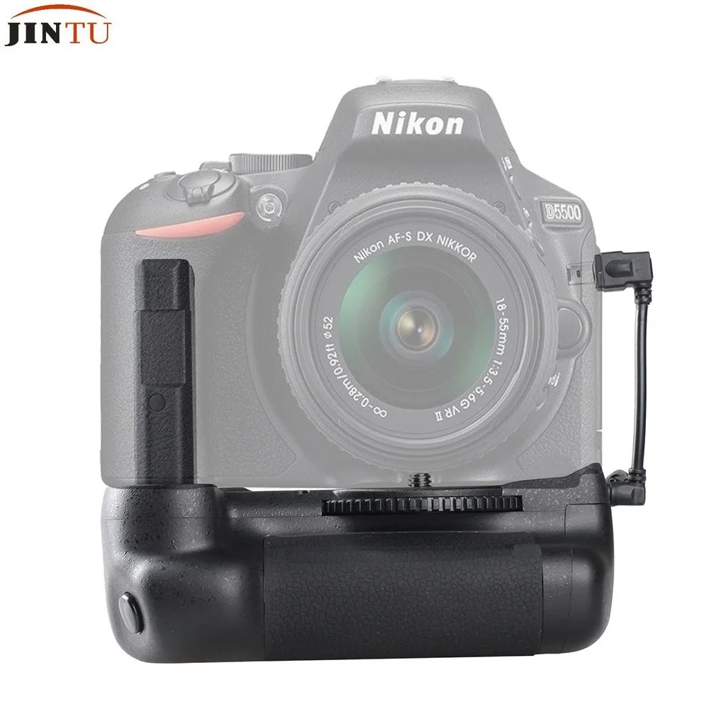 JINTU Профессиональный Батарейная ручка держатель для Nikon D5600 D5500 DSLR Камера с + 2x EN EL14