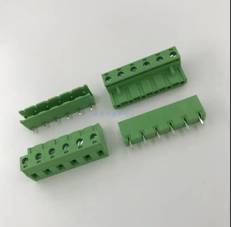 10 комплектов штепсельная Клеммная колодка PCB 7 62 мм K2EDG 7.62MM 2p 24p вилка зеленого