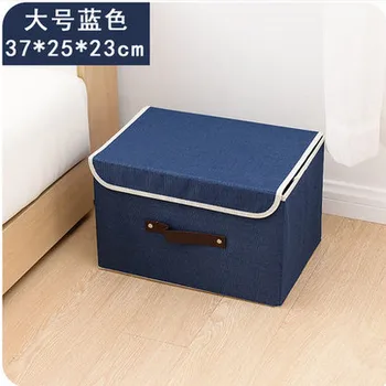 

Family Flax Fold Underwear Underpants Sock Storage Box,Office Desktop Debris Sort Out Storage Box,Jewelry Box,Big Small Size