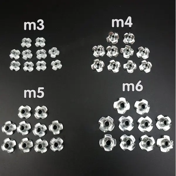 

M3 M4 M5 M6 Optional 4 Claw Nut Anti-clawed Nut 10Pcs For RC Airplane