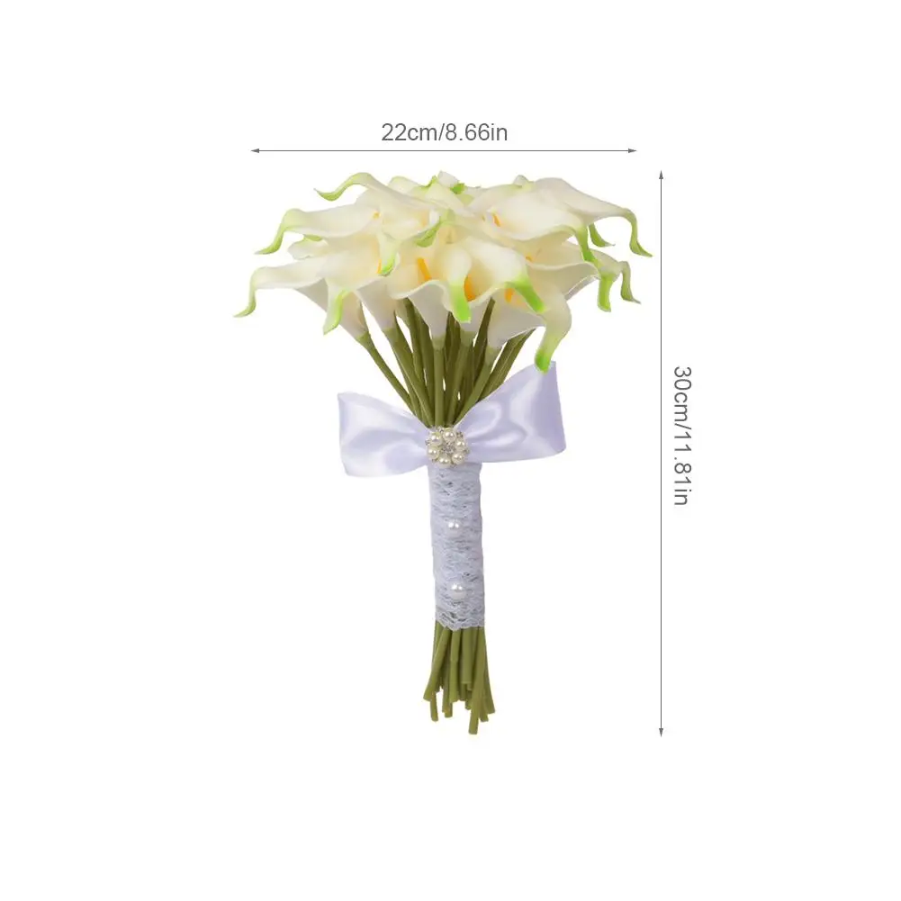 Высококлассная Свадебная новобрачная, букет Калла PE Моделирование Цветок инновационная Свадьба имитация Калла Лилия пучок