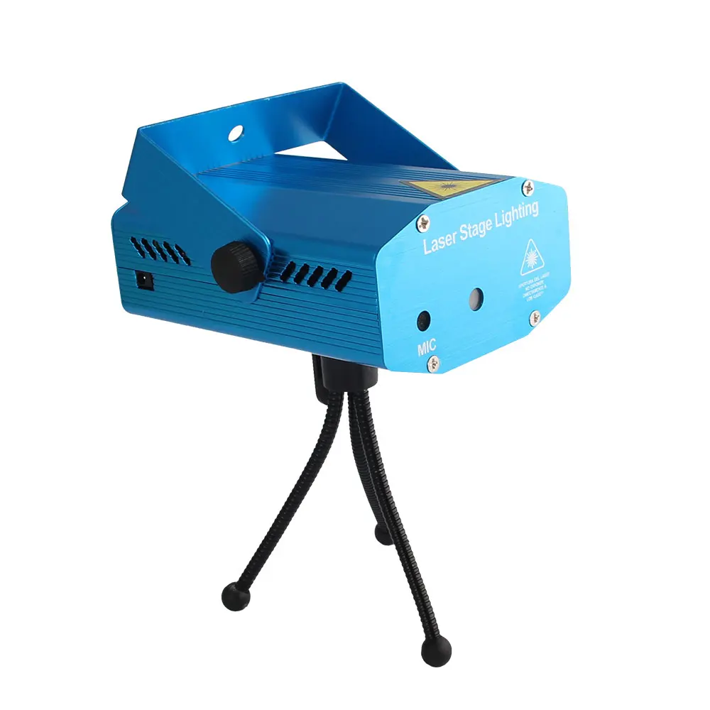 Mini Stage Effect Light Laser Projector 6 RGB Patterns Voice-control with Tripod AC110-240V USEU Plug Disco For Party Club Bar (31)