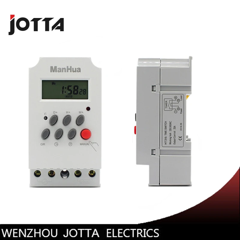 

Timer Switch 24 Hours 220V LCD Digital Programmable Mini Timer Microcomputer Time Switch 28 sets of seconds control to seconds