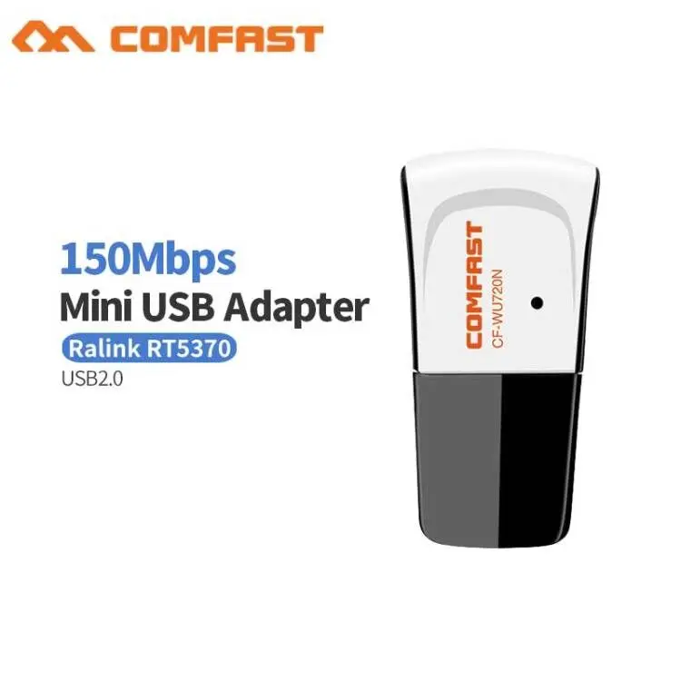 10pcs USB WiFi Adapter 150Mbps Mini Wi-Fi PC RT5370 Dongle 2.4G Network Card Antenna Wi Fi Adpter Receiver | Компьютеры и офис