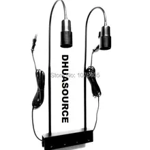 Двойная головка лампы кронштейн Стенд светильник аксессуары E27 держатель лампы «гусиная шея» зажим садок для рыбы цоколь светильник зажим светильник настенные светильники