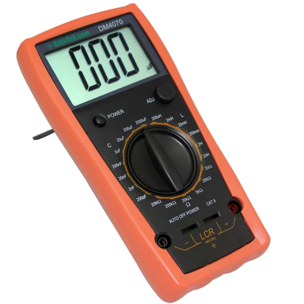 AideTek Новый DM4070 LCR измеритель емкости 2000 мкФ сравните с мультиметром|dm4070 lcr meter|lcr