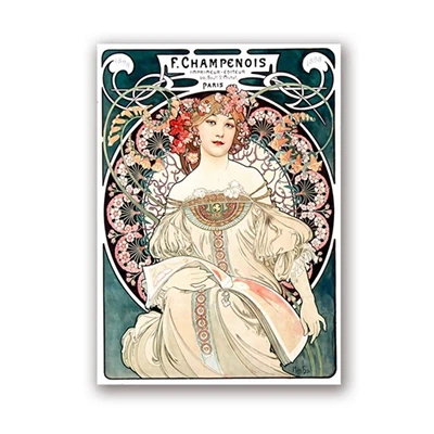 Alphonse Mucha, большие винтажные плакаты и принты в стиле модерн, точная копия, настенная живопись, картины для гостиной, домашний декор - Цвет: PH2145