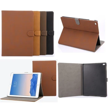 

For ipad Air2 ipad6 luxury Retro Matte surface PU Leather Sleep Wake Smart Case Stand Cover For Apple iPad Air 2 ipad 6