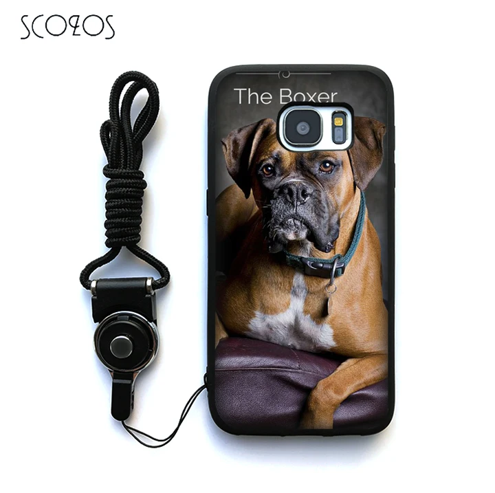 SCOZOS щенок боксера щенков силиконовый чехол для Samsung Galaxy S6 S7 Edge S8 плюс J3 J5 J7 A3 A5 A7 2016