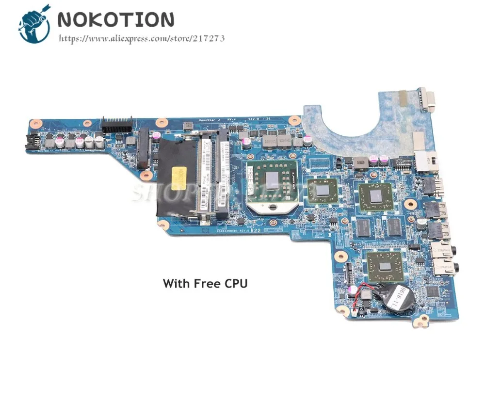 Материнская плата NOKOTION 638855 001 647627 для ноутбука HP Pavilion G4 G6 G7 DA0R22MB6D0 разъем S1 DDR3 HD4250