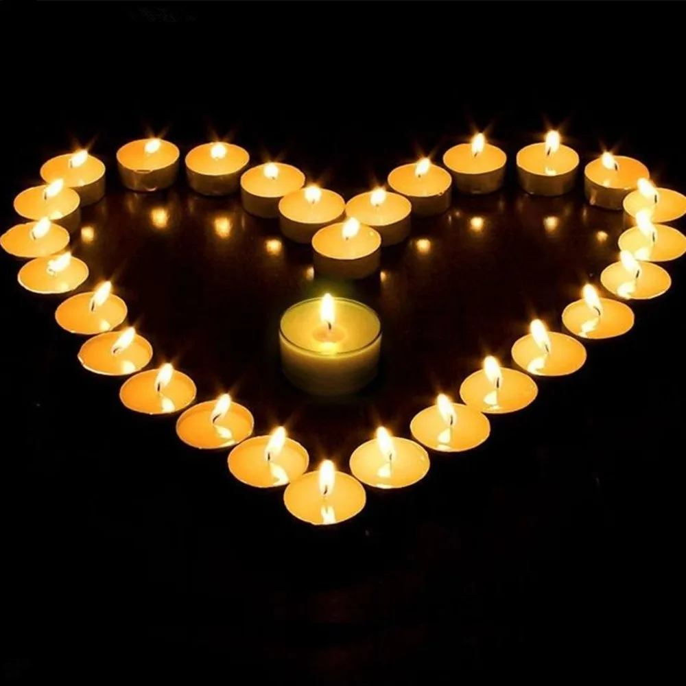 100 Pieces Turned Edge Empty Aluminum Case Tealight Cups Containers + 100 pieces wax wicks 