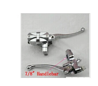 

Chrome 7/8" 22mm Handlebar Cross Reservoir Brake Clutch Levers For Honda Yamaha Suzuki Kawasaki Sport Bobber Custom Chopper
