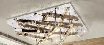 

Free Shipping the living room lamp rectangle crystal lamp LED ceiling light