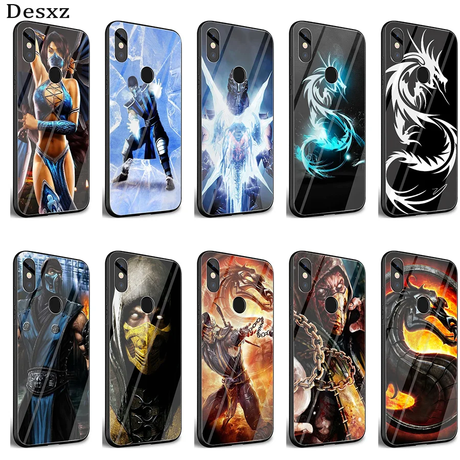 

Gerleek Scorpion Sub Zero Mortal Kombat x Glass Case for Xiaomi Mi A1 A2 Redmi Note 8 Lite 9 5 6 7 Pro 6A 4X Pocophone F1 Cover