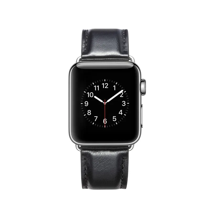 Ремешок из натуральной коровьей кожи для apple watch series 6 SE 5 4 3 2 1 38 мм 42 браслет с