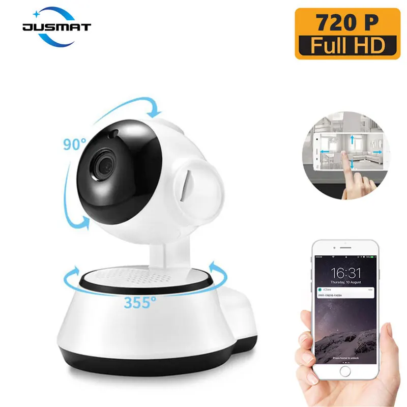Portable Surveillance IP Camera two way intercom baby monitor home Anti-theft 720P Wifi camera EU/US/AU/UK standard power | Безопасность