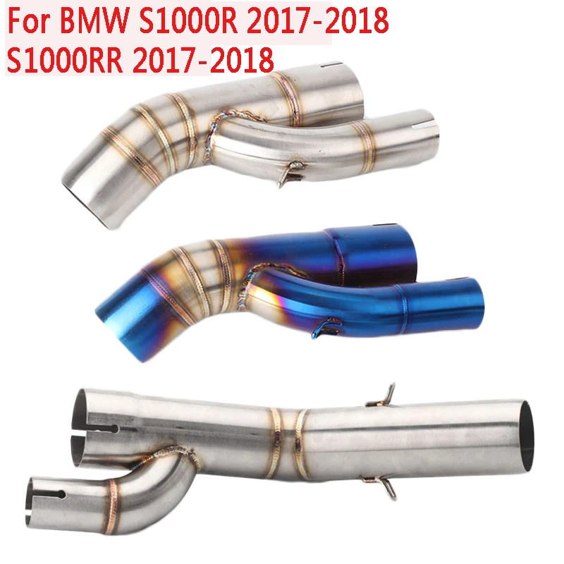 Slip on Motorcycle Exhaust System Mid Link Connect Pipe for BMW S1000RR S1000R