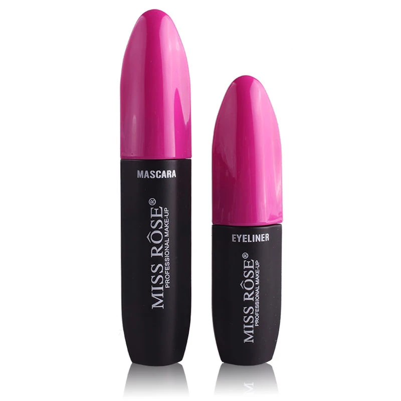 

5Pcs rose pink Professional Eye Makeup Combination High Quality 2Pcs/SetsColor Colorful Mascara Cosmetic Suit