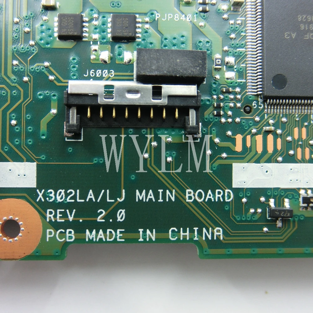 Greatest  X302LJ I7-5500 CPU 4GB RAM mainboard For ASUS X302L X302LA X302LJ Laptop motherboard 90NB07V0-R0001