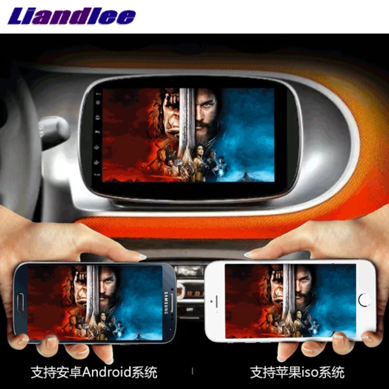 Best Liandlee Car Multimedia Player NAVI With CarPlay For Mercedes Benz For Smart Fortwo W453 2014~2016 Radio Stereo GPS Navigation 2