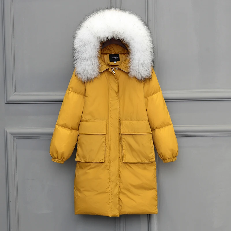 Femmes Pull 2019 yellow Vêtements Brown D'extérieur Doudoune White Femme Fur Capuche Veste Fur Yellow Fur Fur white Extérieur Solide Chauds Black Décontracté Lâche Nouvelles Jaune Fourrure Longue Ac161 D'hiver À black 5Z5r4YqCwx