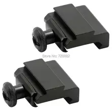 2 шт. универсальная планка Пикатинни для винтовки крепление 20 мм 7/" до 11 мм 3/8" ласточкин хвост база адаптер Охотничьи аксессуары