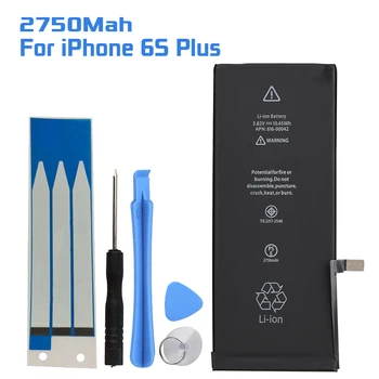

2750mAh Rechargeable Li-ion Battery For iPhone 6S Plus Replacement Phone Battery with Repair Tools Kit Backup Bateria for iPhone