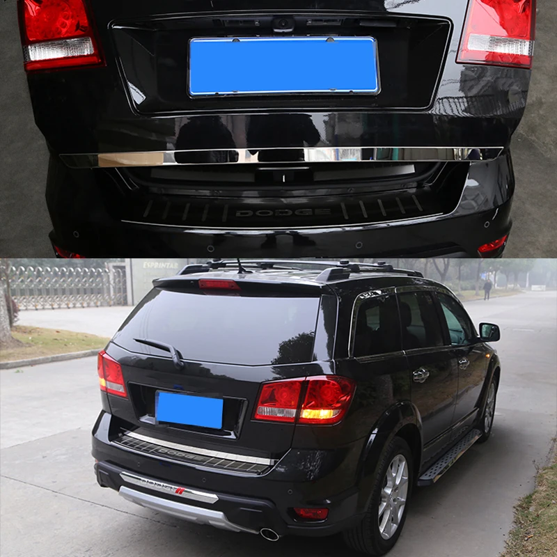 Для Fiat Freemont для Dodge Journey 2009- хромированная Задняя Крышка багажника для задней двери отделка хвостовых ворот литье стикерная наклейка