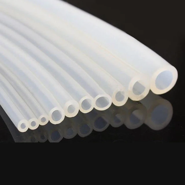 U.S. Solid 1 Meter Silicone Tubing Clear Food Pharmaceutical Grade