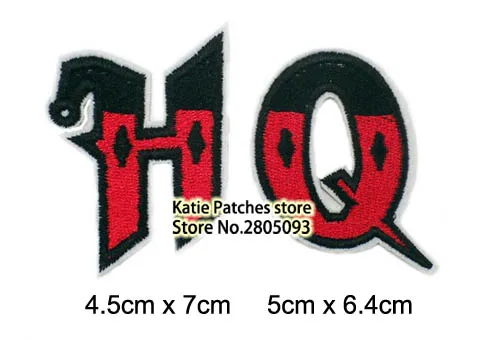 

Batman Harley Quinn Bad Girl Badge Embroidered Iron on Patch, DC Comics Text HQ Fabric Badge, Jacket Clothing Accessories DIY