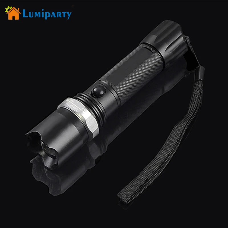 

Lumiparty High Power T6 5 Modes Flashlight 3800 Lumens LED Flashlight Waterproof Zoomable Torch lights