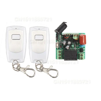 

smart switch 1Channel Wireless Relay 220V Remote Control Light Switch RF Mini Receiver With 2pcs Transmitter