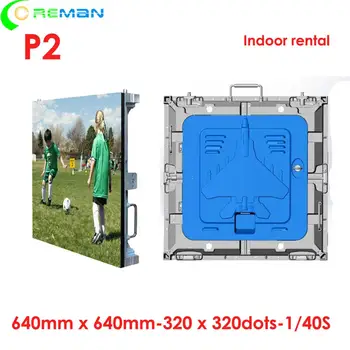 

New technology portable Indoor led display panel 640x640mm P2mm wifi USB 3G 4G 5G indoor led display screen P2 P2.5